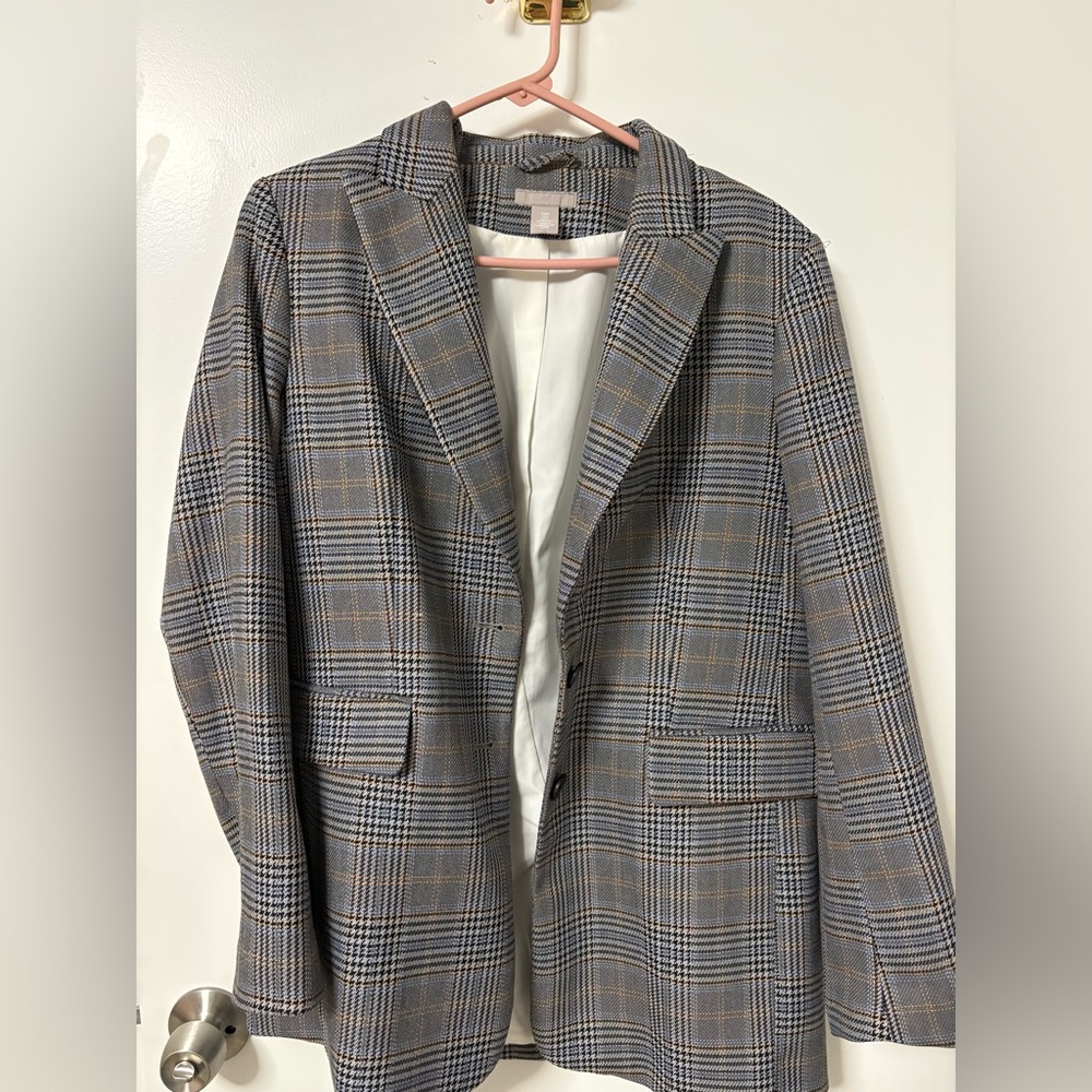 H&M Women’s Plaid Style Blazer Size S